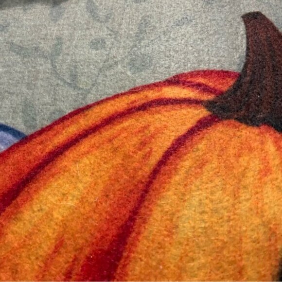 Sunflower Pumpkin Accent Rug Welcome Mat Thankful Rectangle Multicolor 17 x 30 - Picture 5 of 14